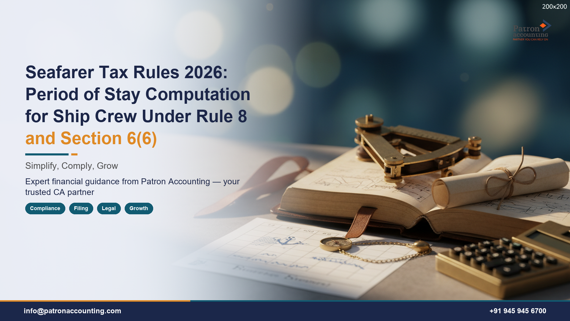 Seafarer Tax Rules 2026: Period of Stay Computation for Ship Crew Under Rule 8 and Section 6(6)