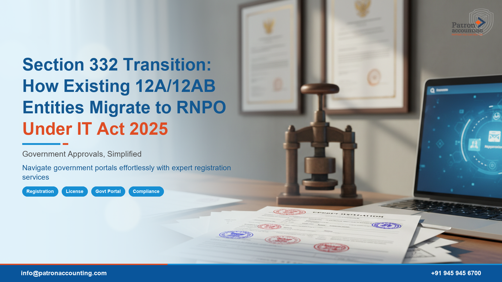 Section 332 Transition: How Existing 12A/12AB Entities Migrate to RNPO Under IT Act 2025