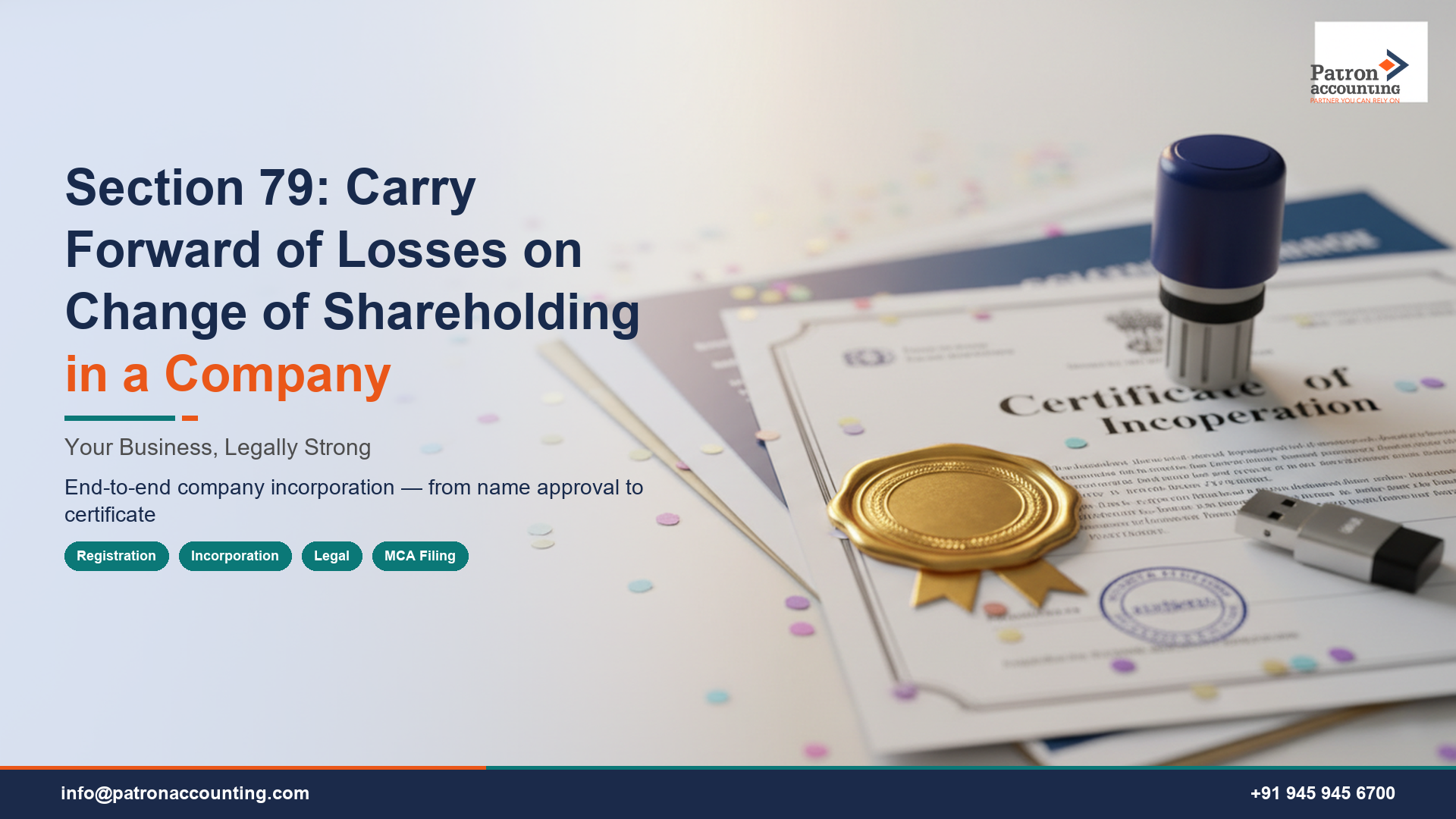 Section 79: Carry Forward of Losses on Change of Shareholding in a Company