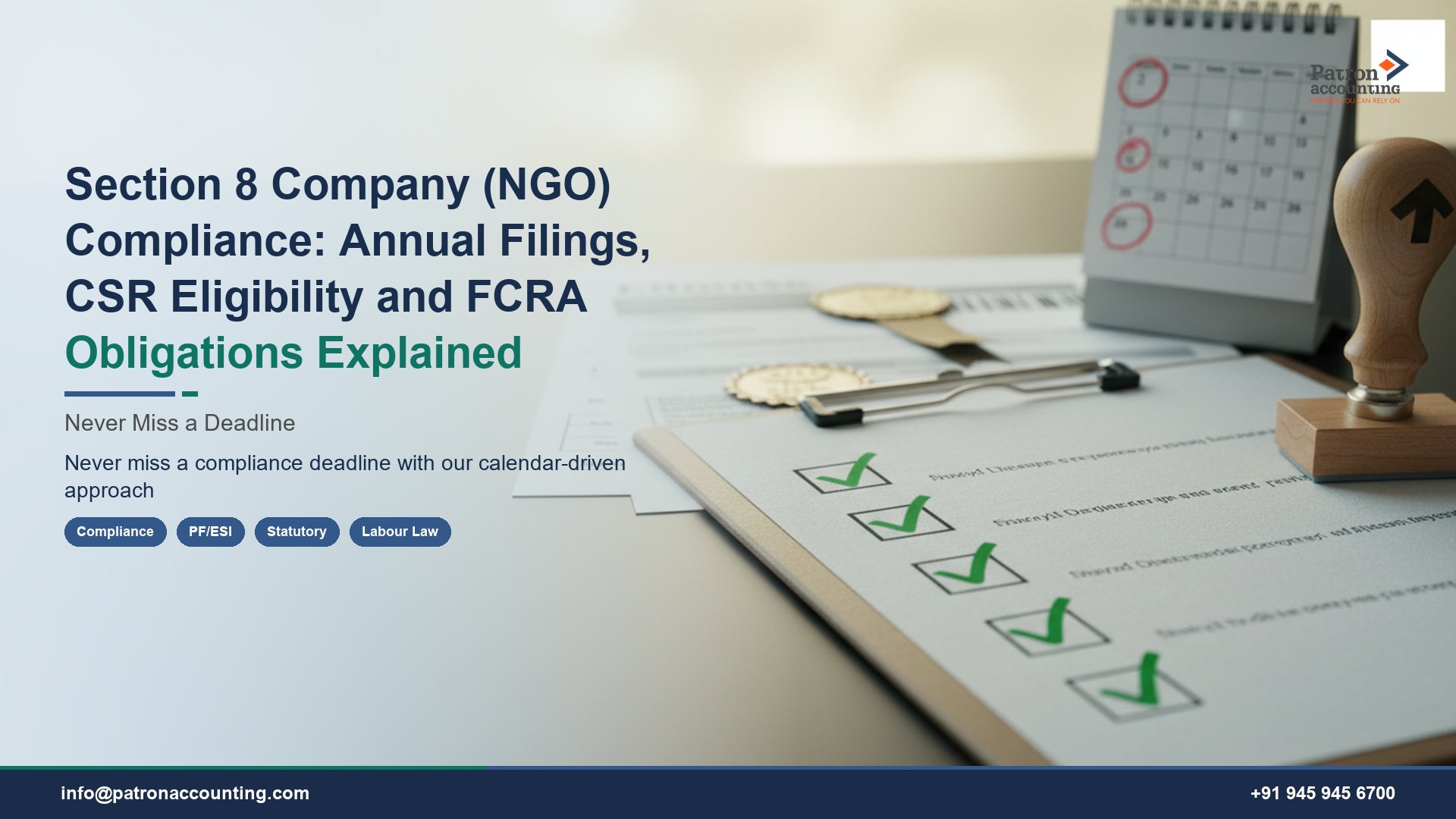 Section 8 Company (NGO) Compliance: Annual Filings, CSR Eligibility and FCRA Obligations Explained