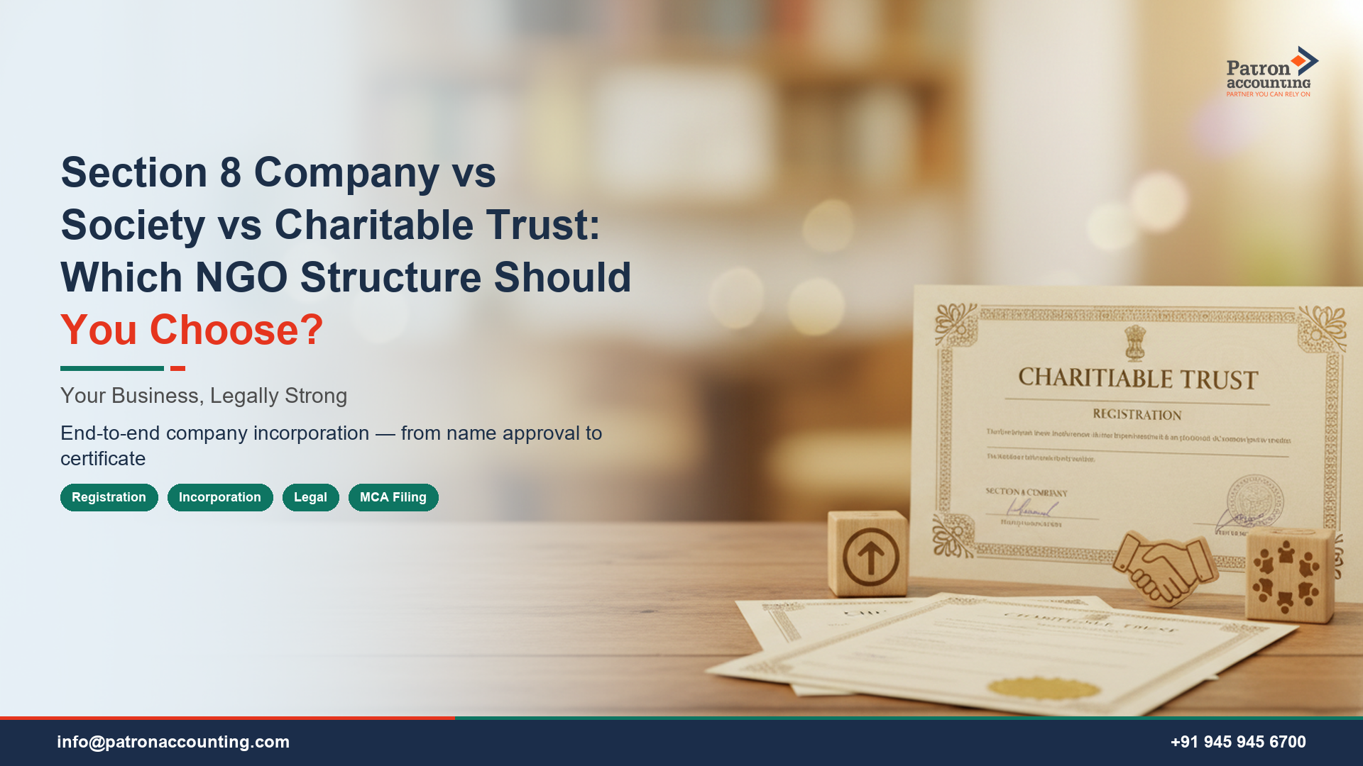 Section 8 Company vs Society vs Charitable Trust: Which NGO Structure Should You Choose?