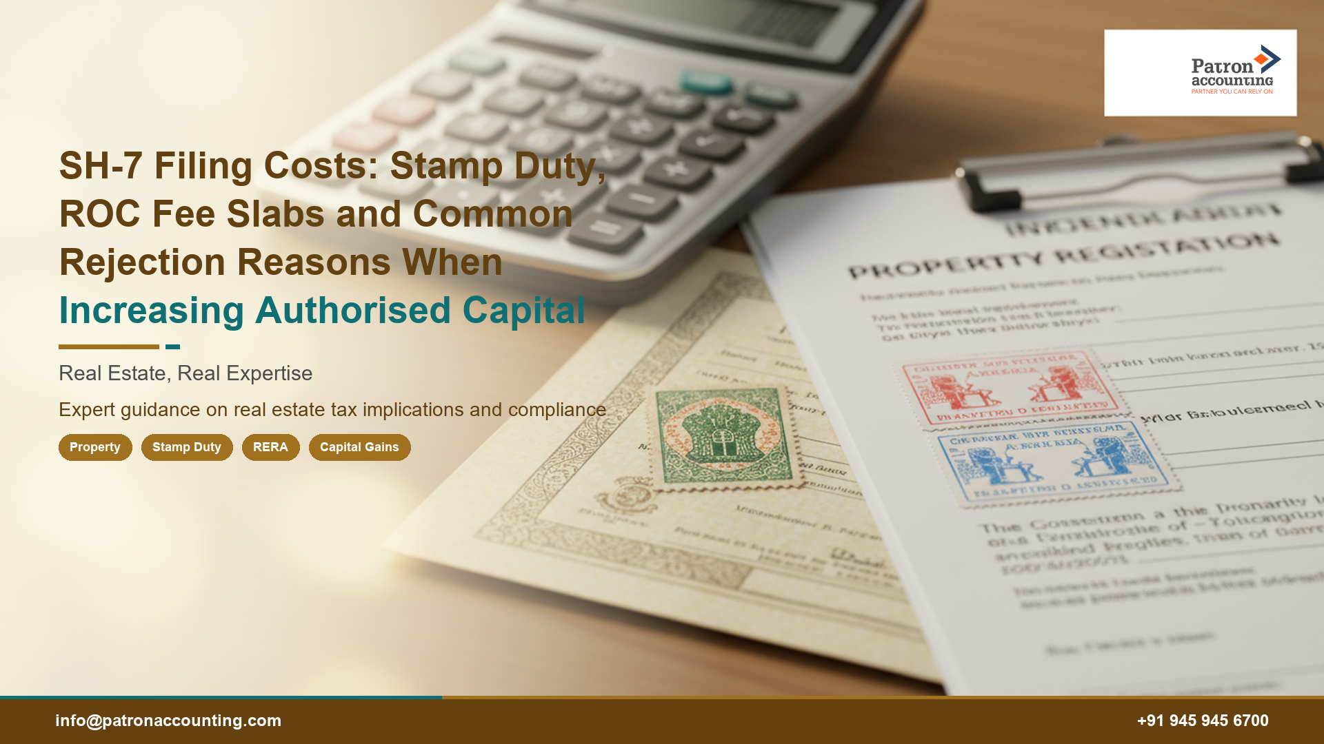 SH-7 Filing Costs: Stamp Duty, ROC Fee Slabs and Common Rejection Reasons When Increasing Authorised Capital
