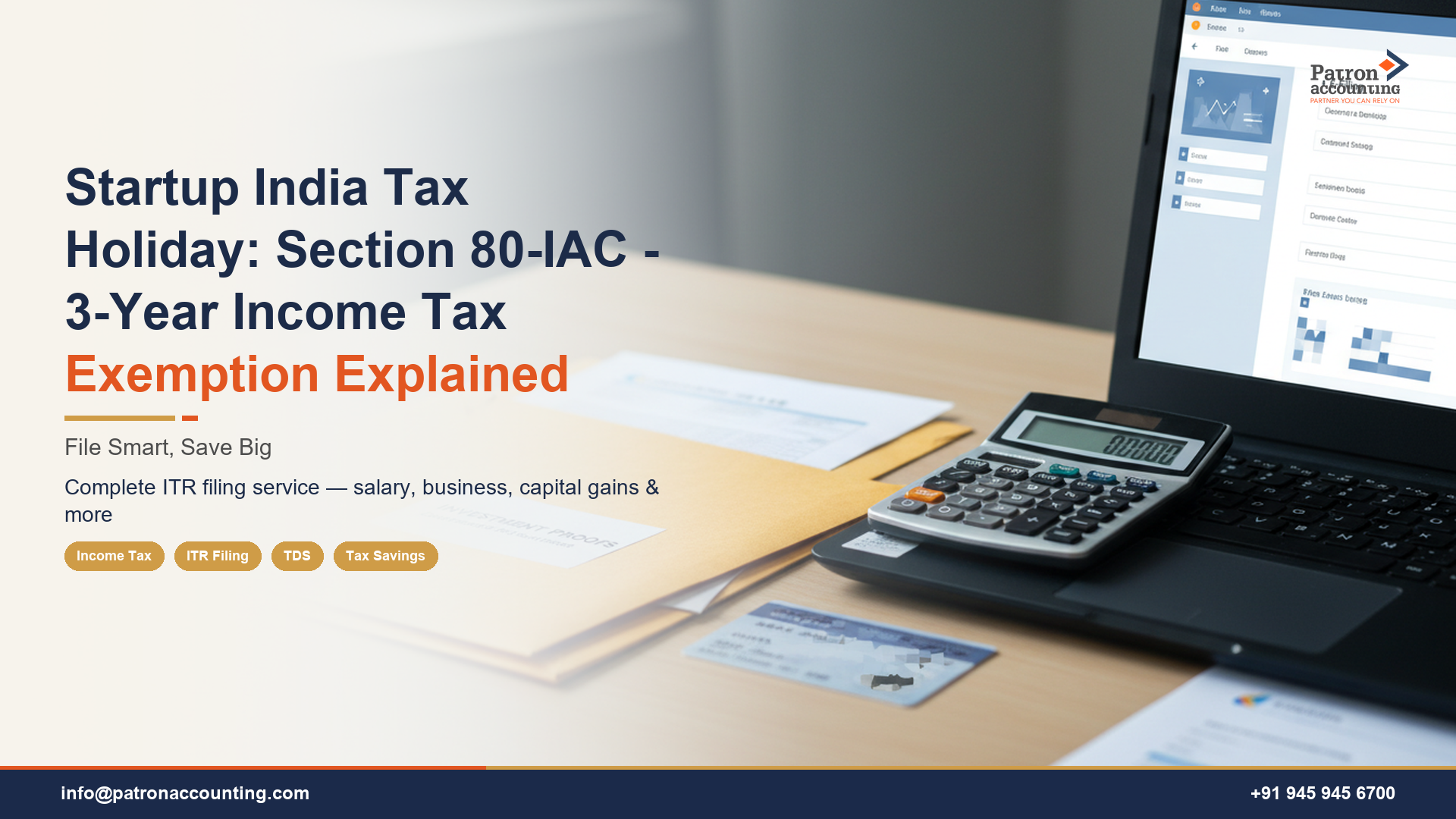Startup India Tax Holiday: Section 80-IAC - 3-Year Income Tax Exemption Explained