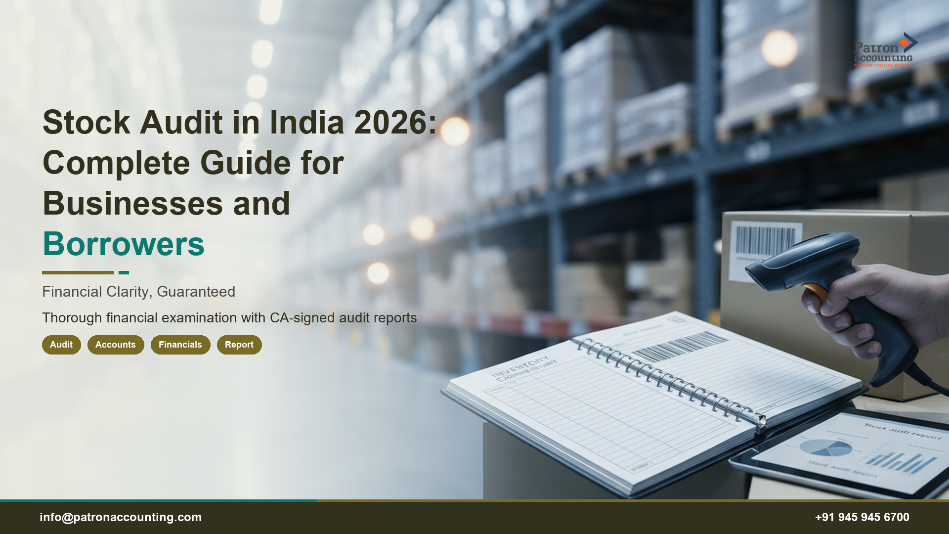 Stock Audit in India 2026: Complete Guide for Businesses and Borrowers