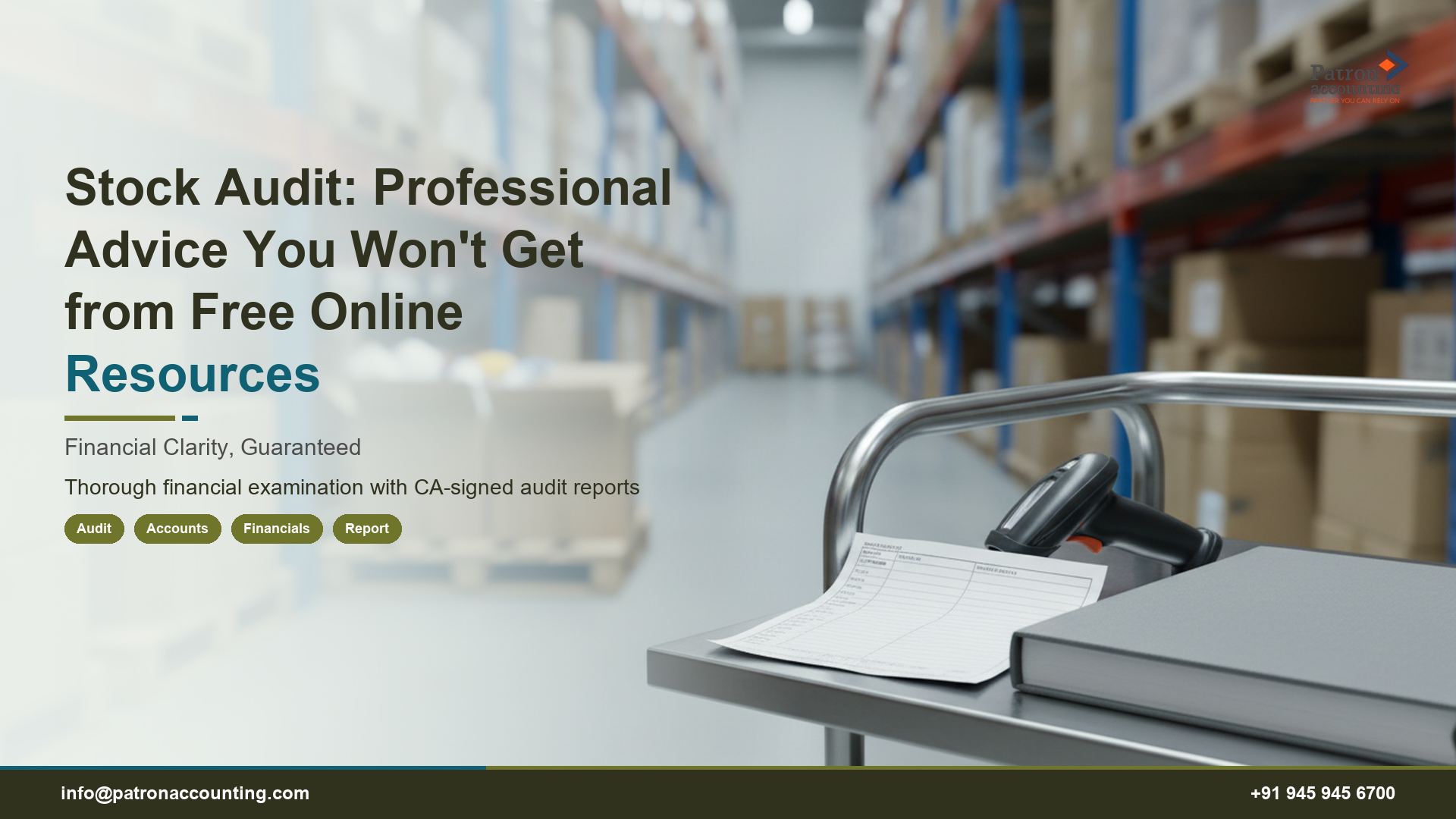 Stock Audit: Professional Advice You Won't Get from Free Online Resources