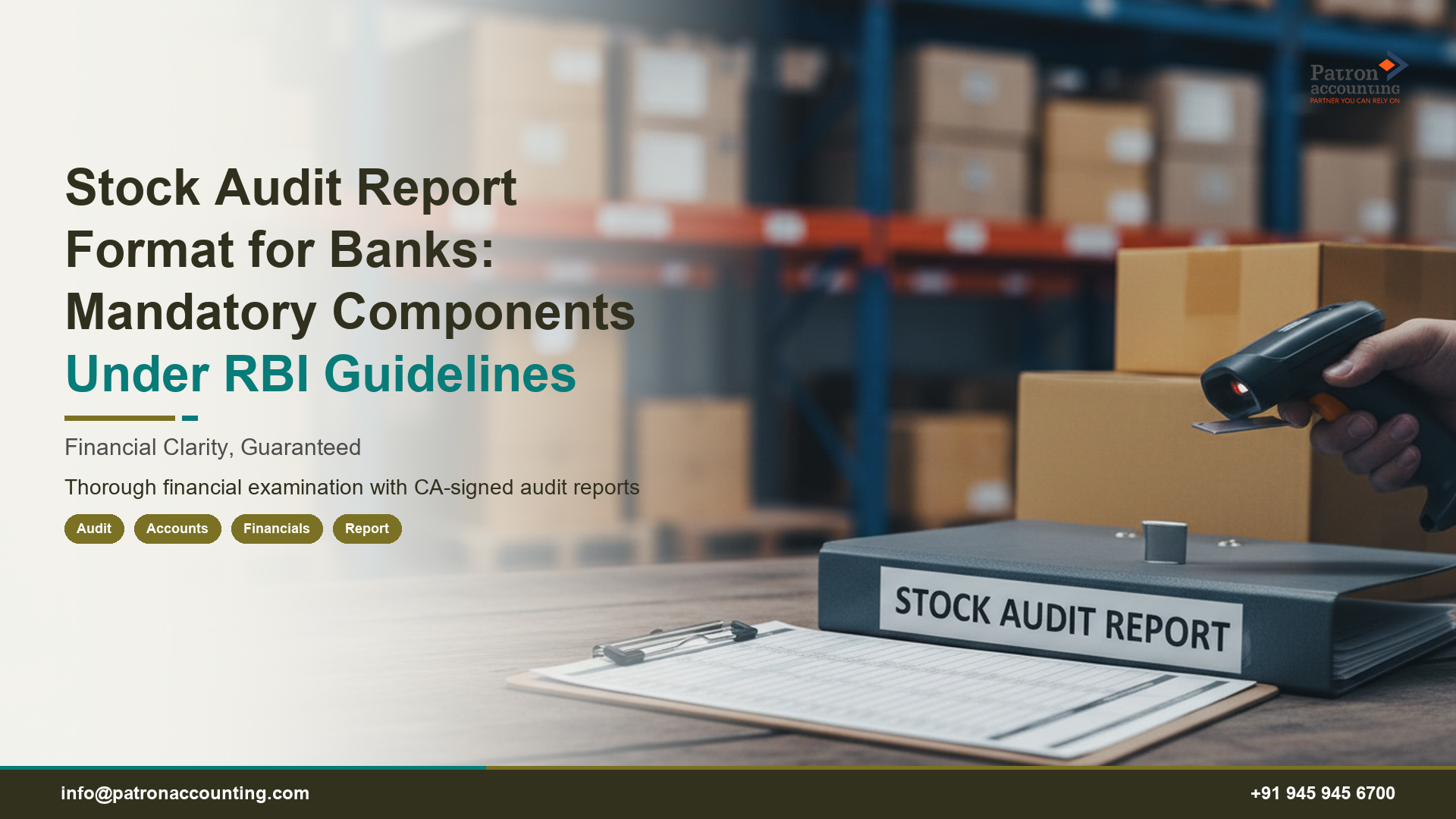 Stock Audit Report Format for Banks: Mandatory Components Under RBI Guidelines