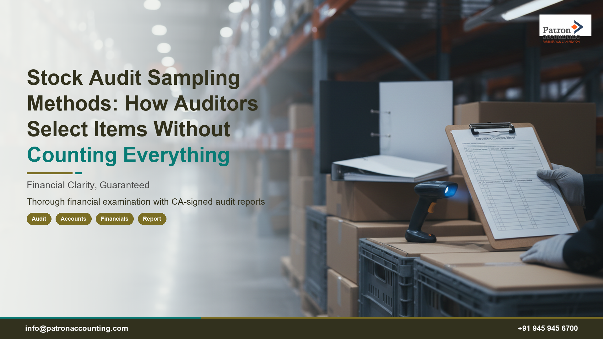 Stock Audit Sampling Methods: How Auditors Select Items Without Counting Everything