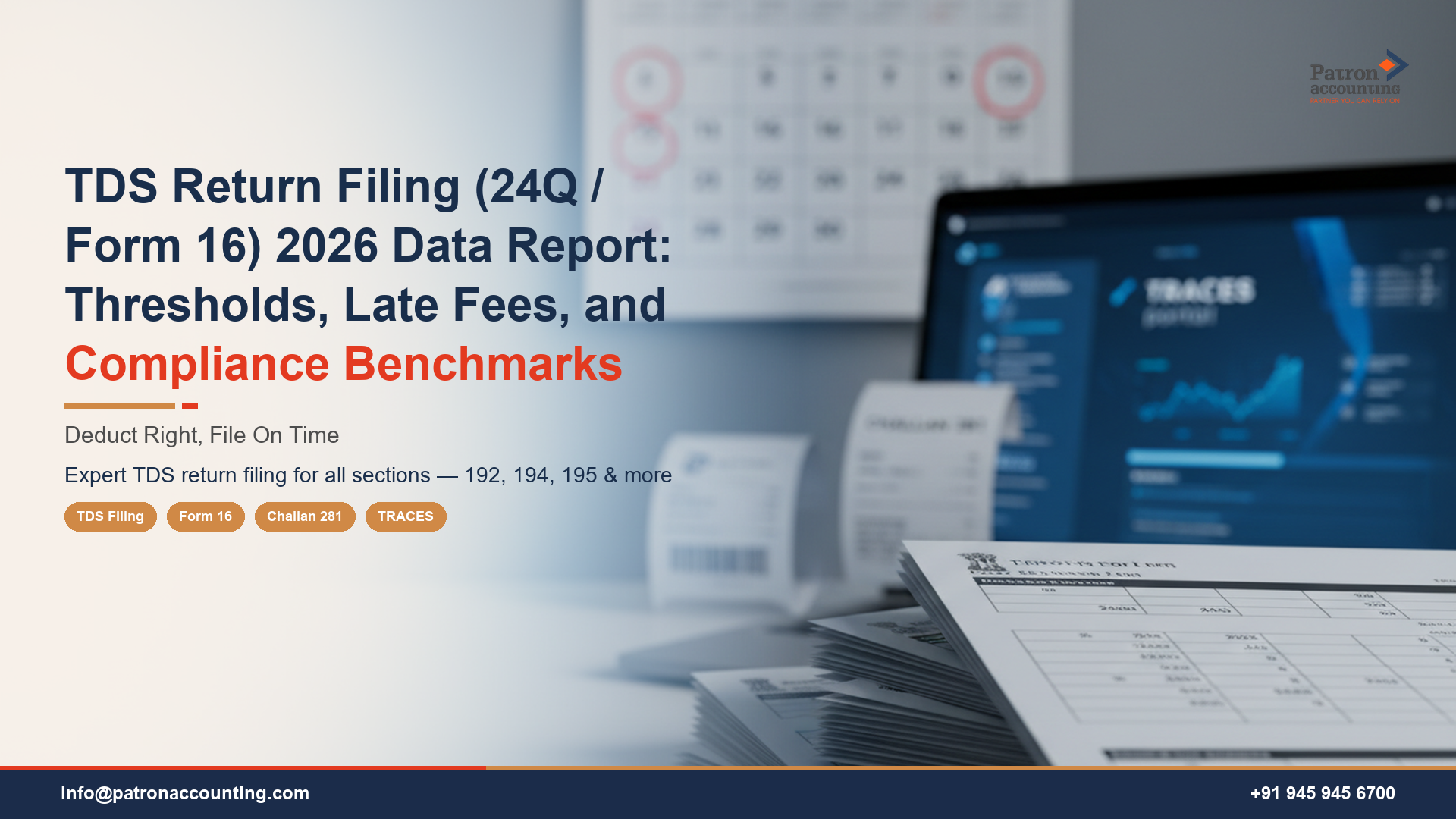 TDS Return Filing (24Q / Form 16) 2026 Data Report: Thresholds, Late Fees, and Compliance Benchmarks