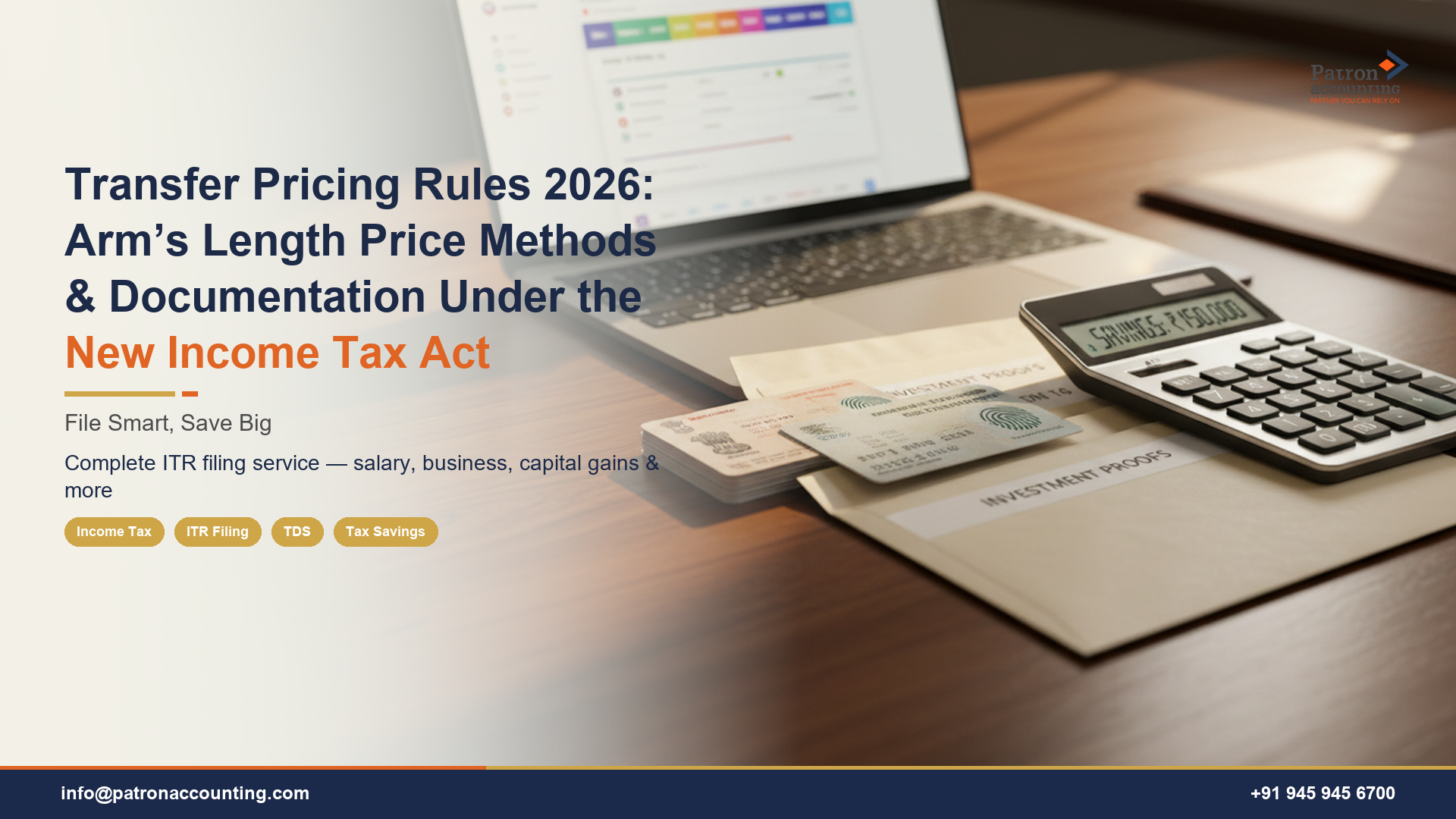 Transfer Pricing Rules 2026: Arm’s Length Price Methods & Documentation Under the New Income Tax Act