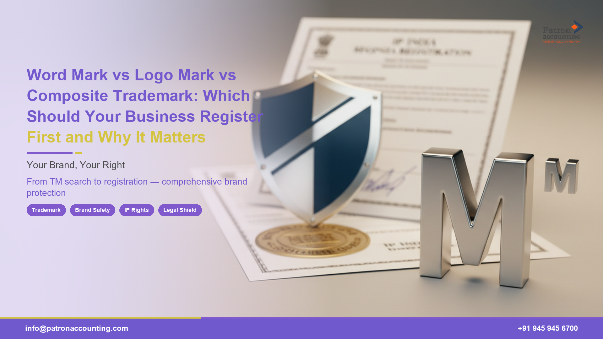 Word Mark vs Logo Mark vs Composite Trademark: Which Should Your Business Register First and Why It Matters