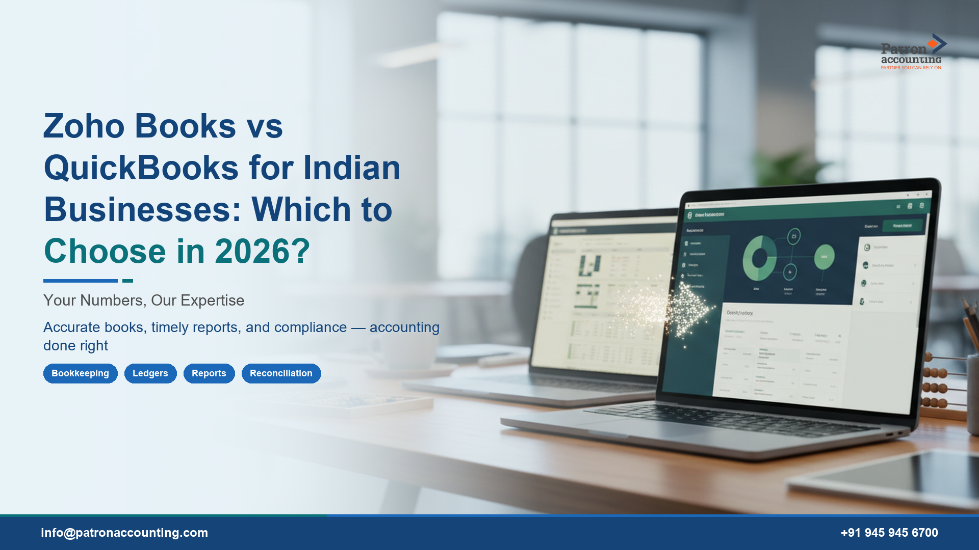 Zoho Books vs QuickBooks for Indian Businesses: Which to Choose in 2026?